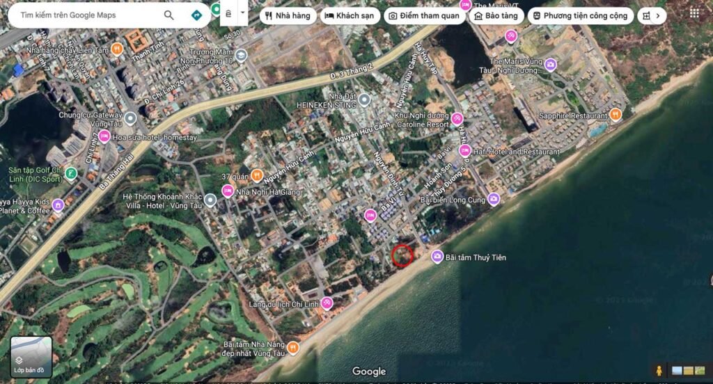 Bản đồ vị trí dự án C-Ocean View Vũng Tàu